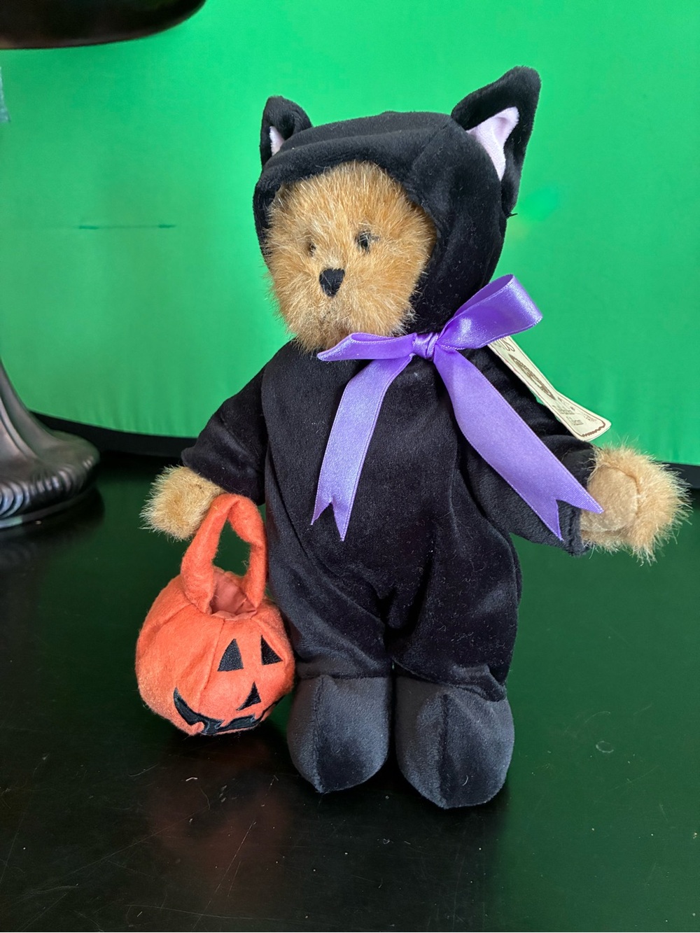 Boyd’s SPOOKY black cat Teddy Bear NWT’s